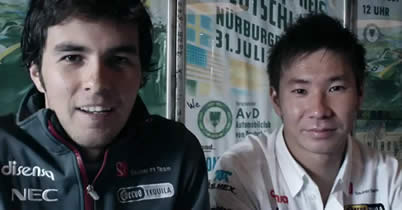 【動画】小林可夢偉とセルジオ・ペレス、F1ドイツGPについて語る