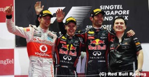 F1第14戦シンガポールGP決勝の結果